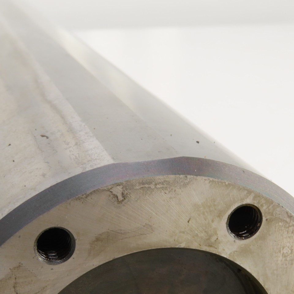 3.9200″ OD Steel Machine Cylinder W/Flat Spots 24-7/16″ OAL W/0.450″ Key Way