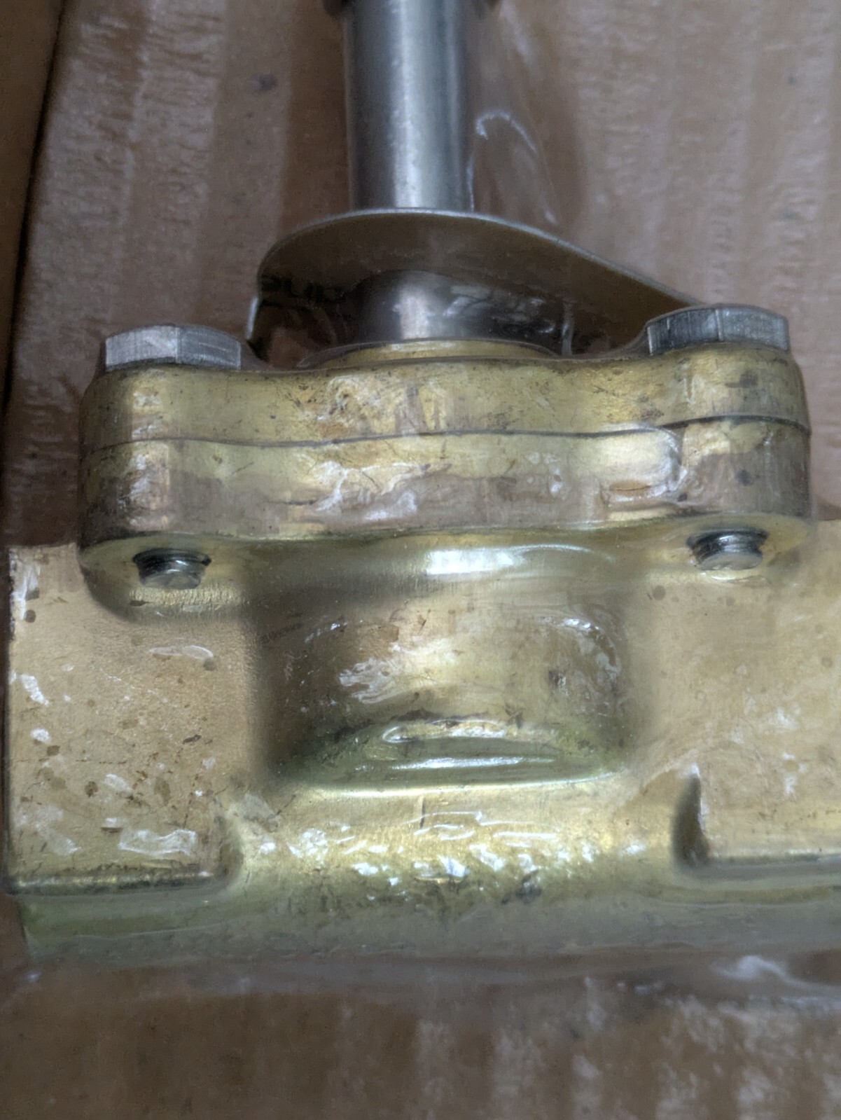 DAYTON 1A578 Solenoid Valve, 2 ways Brass, 3/4″ ports New in Box