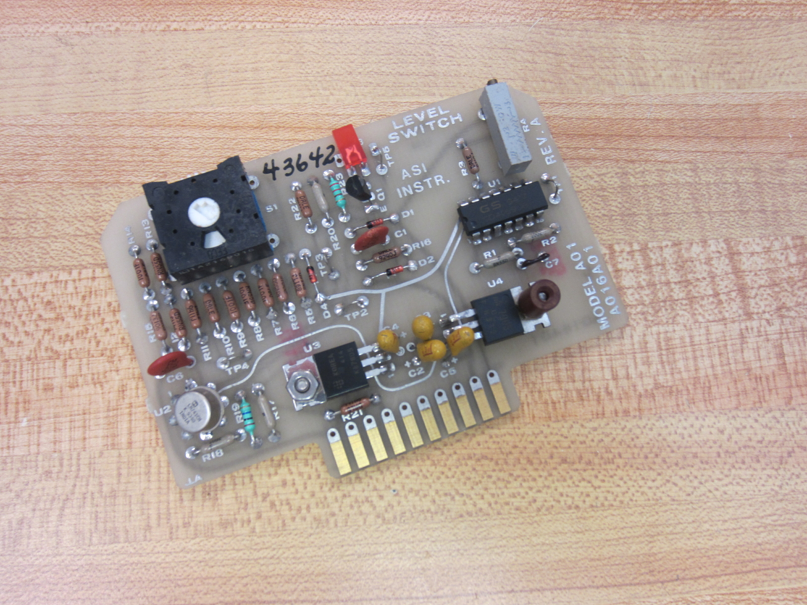ASI A01 Level Switch Board Model:A01 A0116901