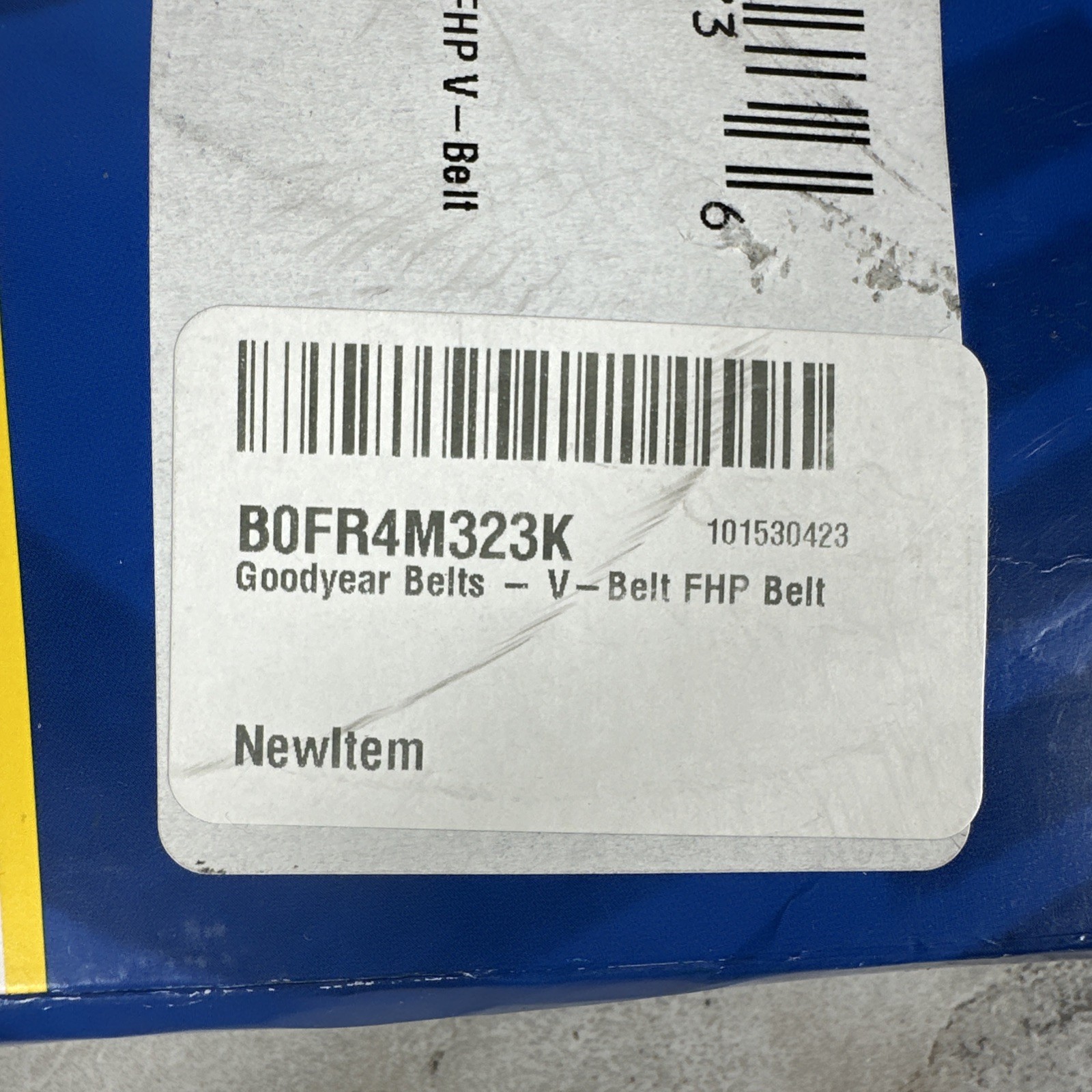 B60 Goodyear Classic Wrapped V-Belt 60” Effective Length 5L630 New CF10Z