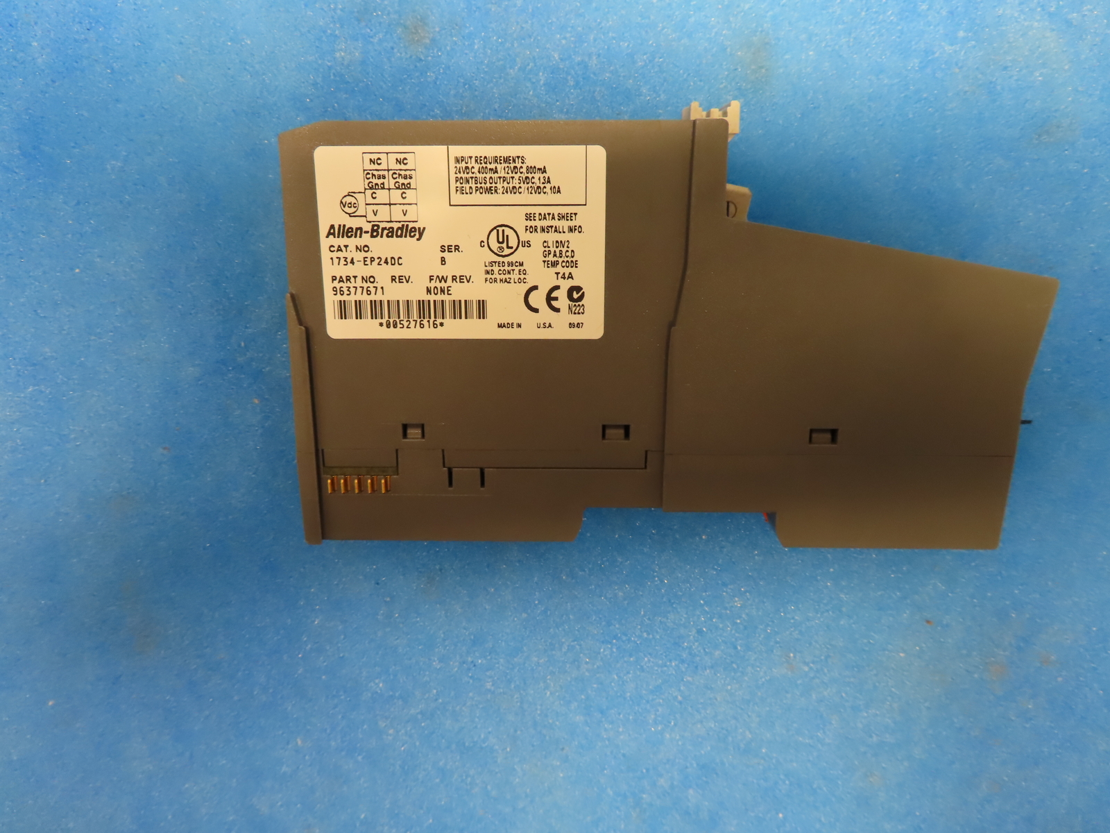 ALLEN-BRADLEY 1734-EP24DC SER B 1734-RTB SER A EXTENSION POWER MODULE PLC 1 YR W