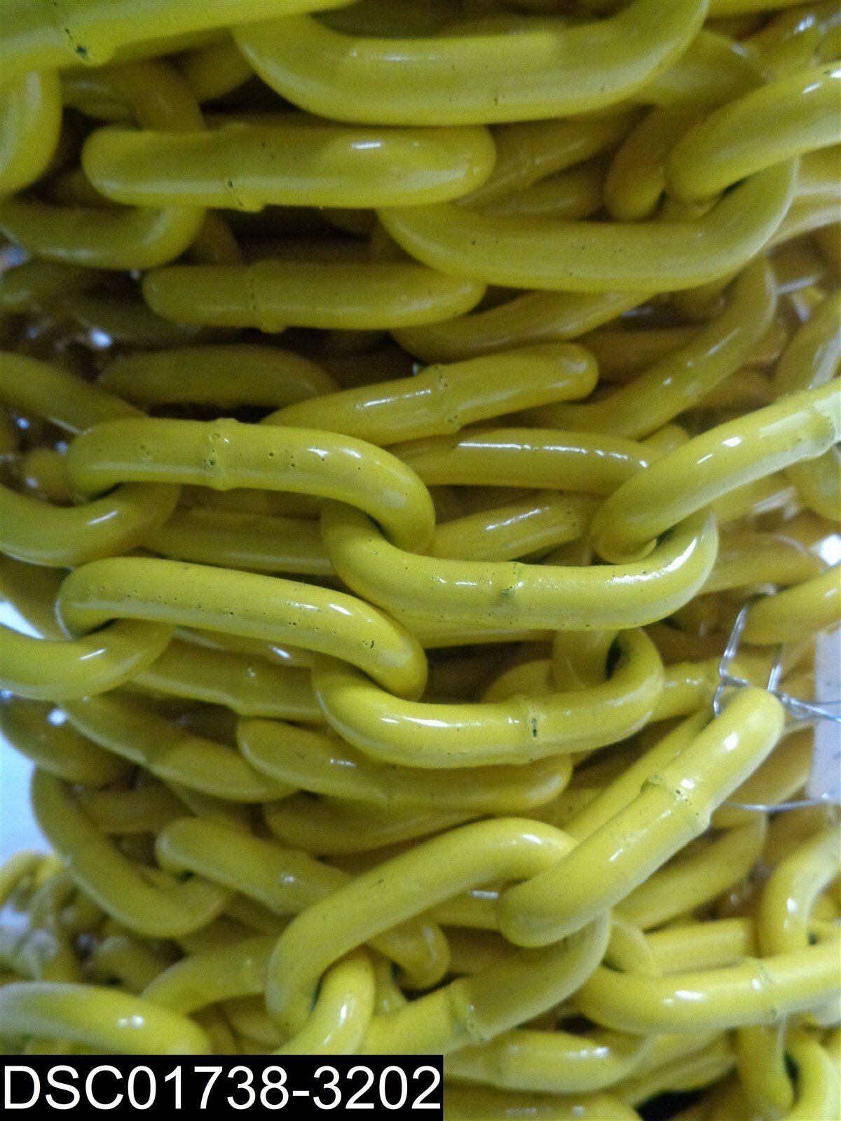 PD0722127 Campbell 1/4″ Proof Coil Yellow Poly Coat 60 Foot Chain Spool 1300lb