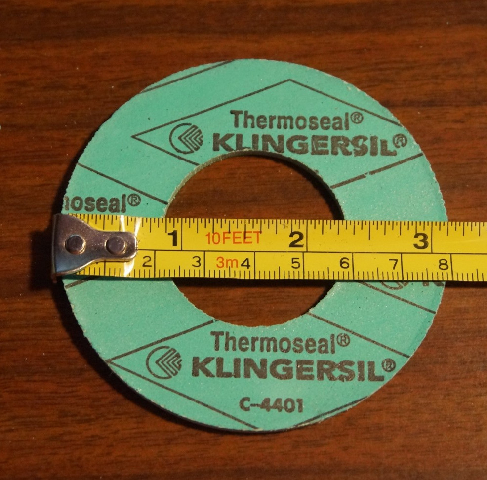 Lot of 16: KLINGERSIL C-4401 Gasket Seal, 1.5″ (1-1/2″) ID, Round, 3.25″ OD 1/8″