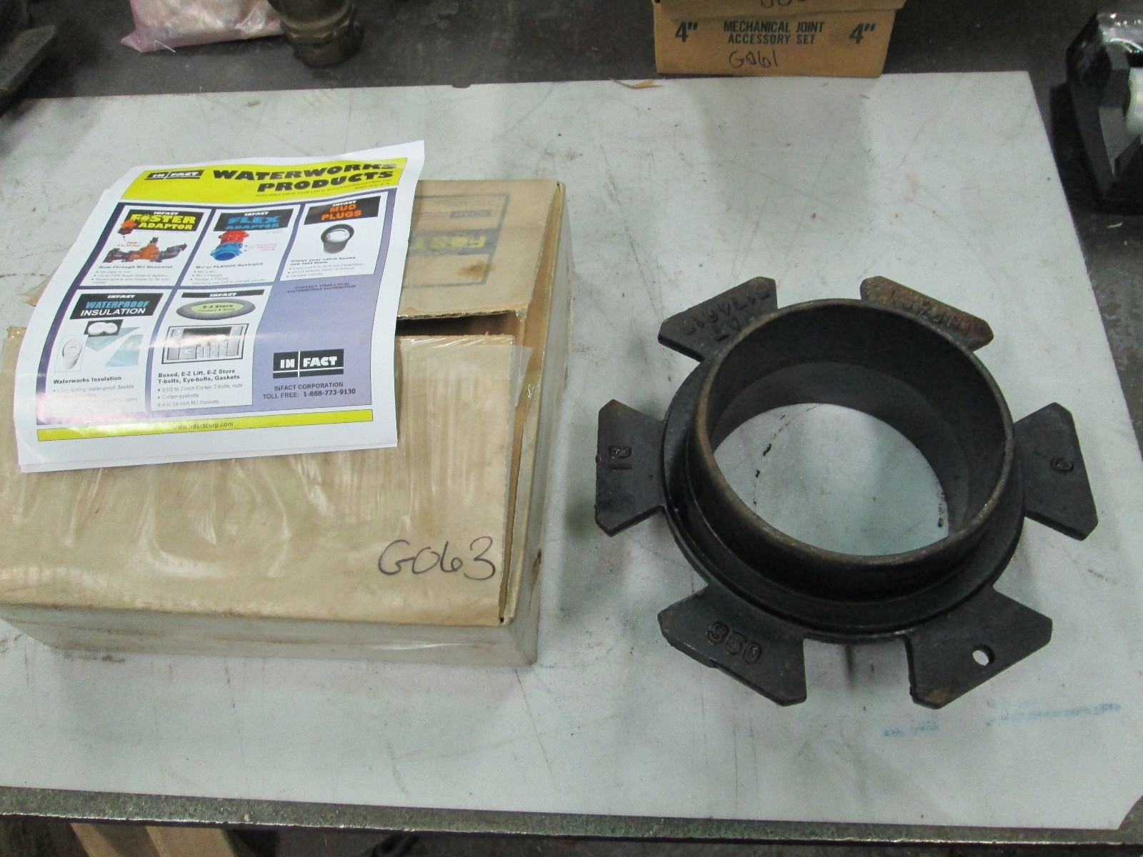 6″ Foster Adaptor Kit Includes Flange & Bolts 6-3/4″ OD Pipe (NIB)