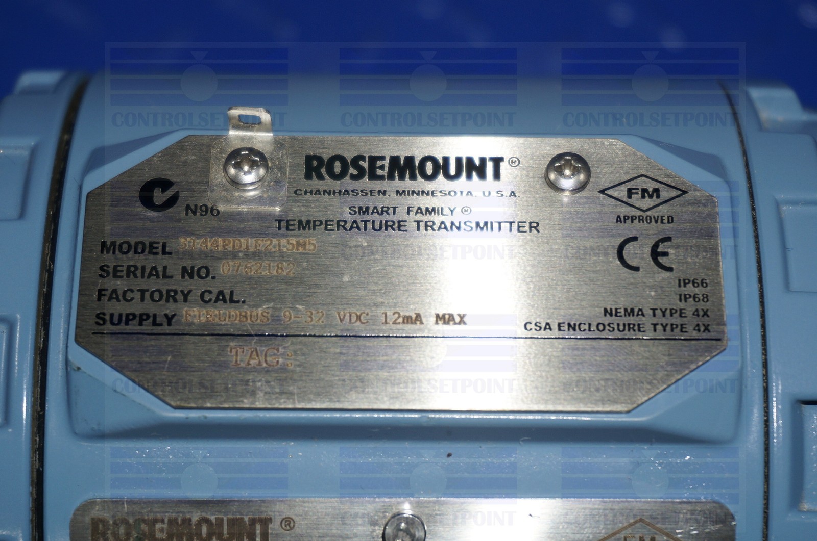 EMERSON ROSEMOUNT 3144PD1F2I5M5 TEMP TRANS 3144 PD1 ID62182