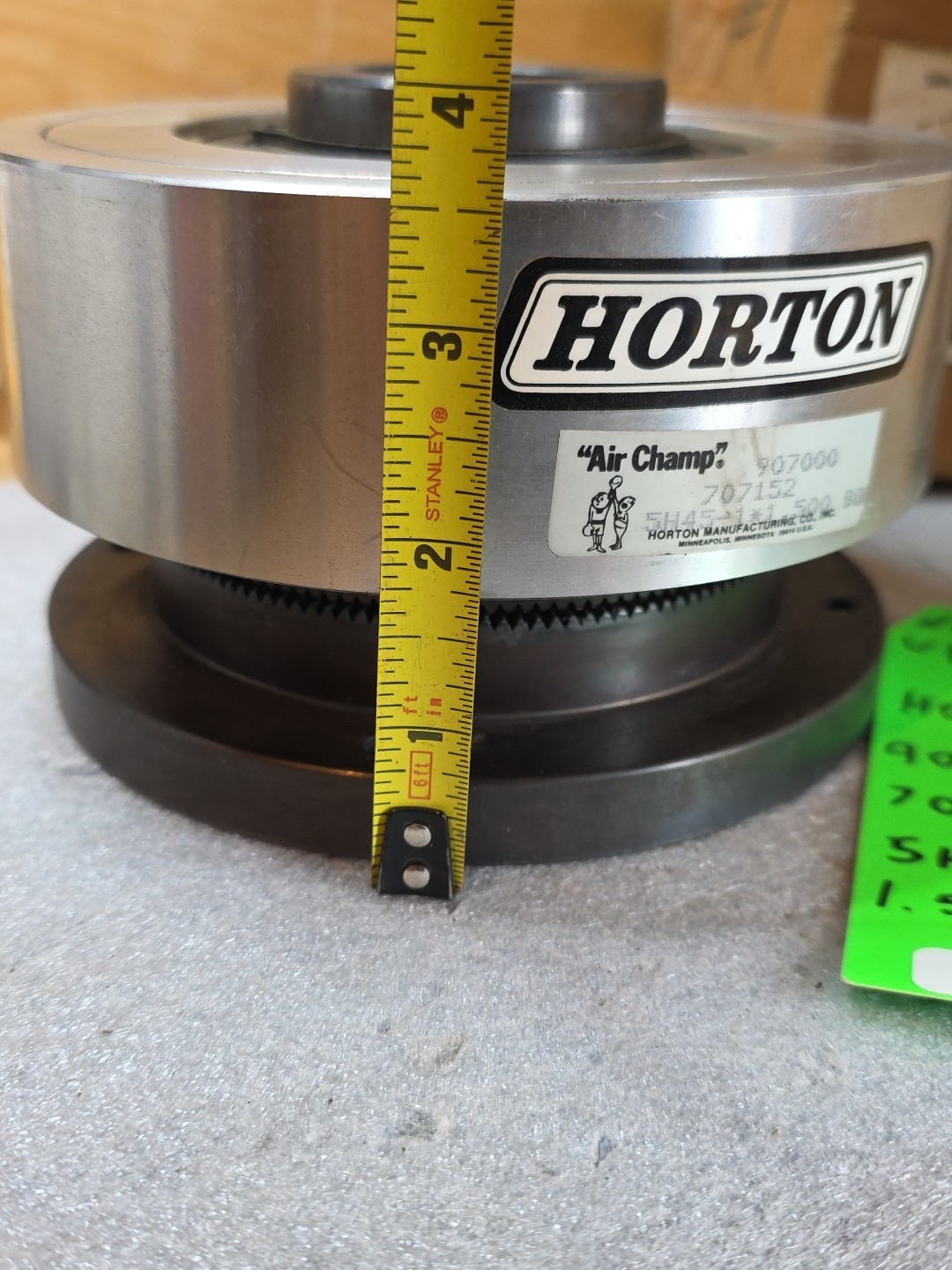 NEW HORTON FLANGE MOUNT TOOTH CLUTCH 907000 5H45 1.500 BORE