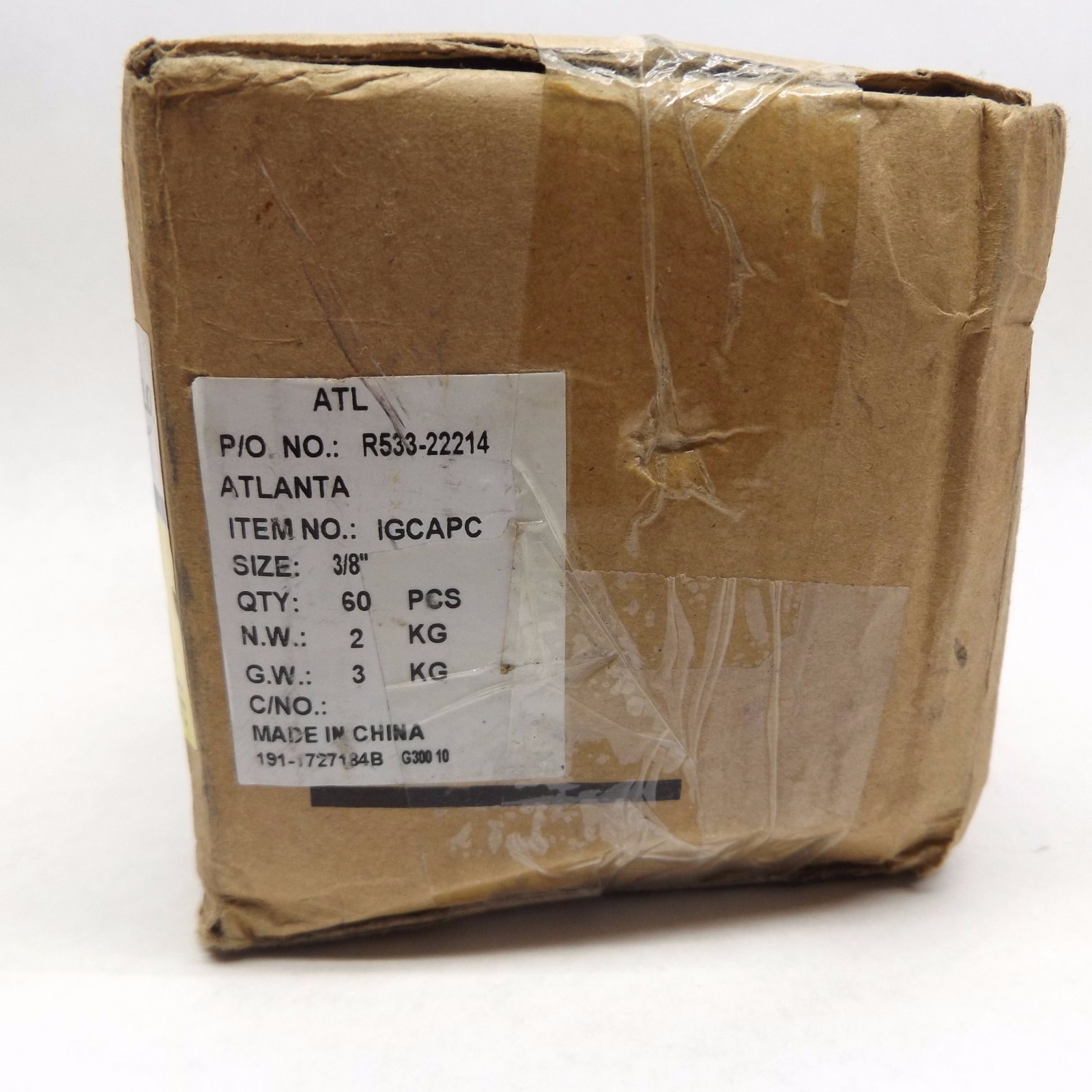 Lot of 60 Proflo Gcapc 3/8″ Galvanized Cap Mal Iron 150# Class