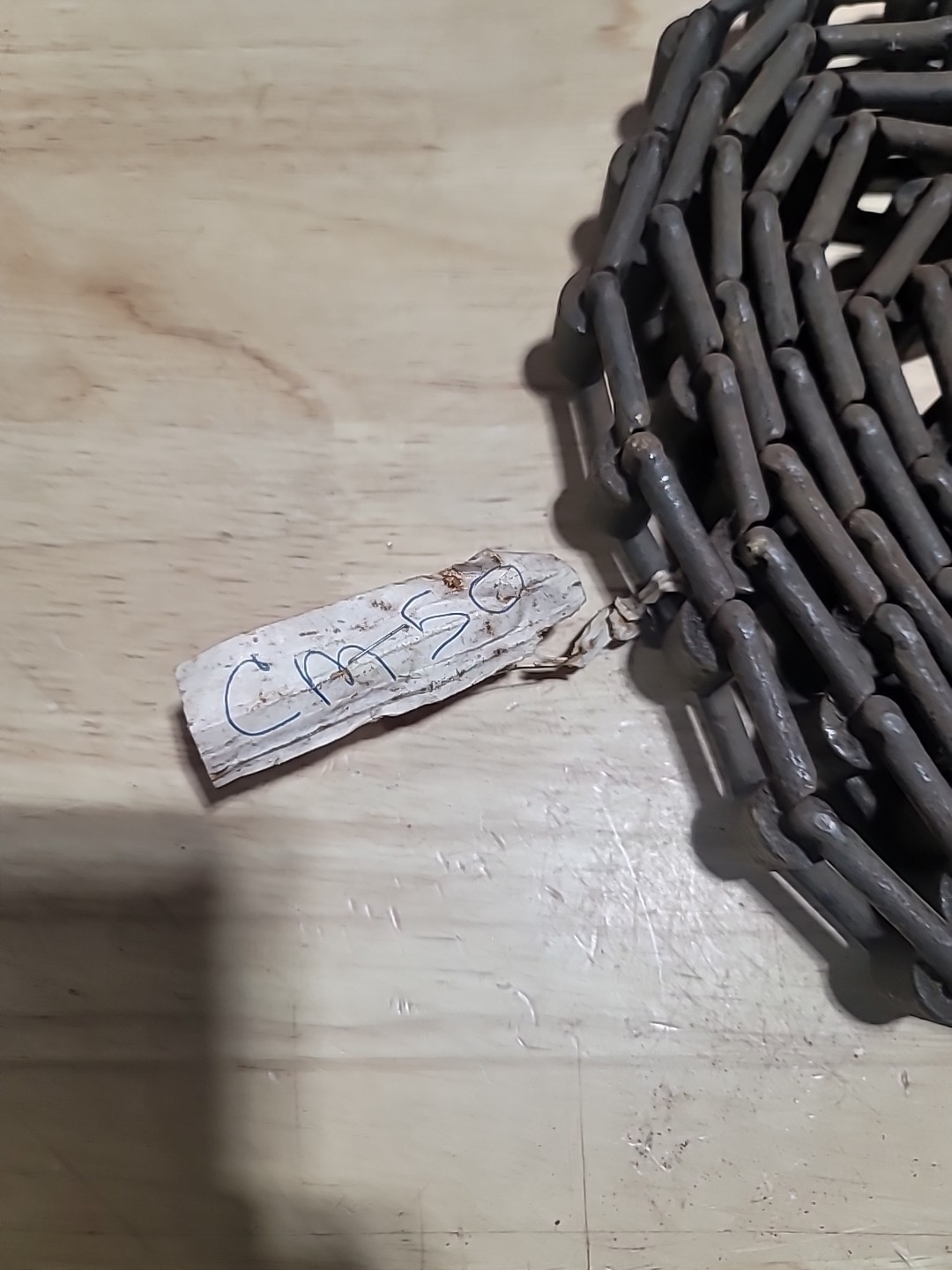 No 50 Detachable Cast Iron Chain 10′ Flat Link Vintage Farm Implement Cm50 IHC
