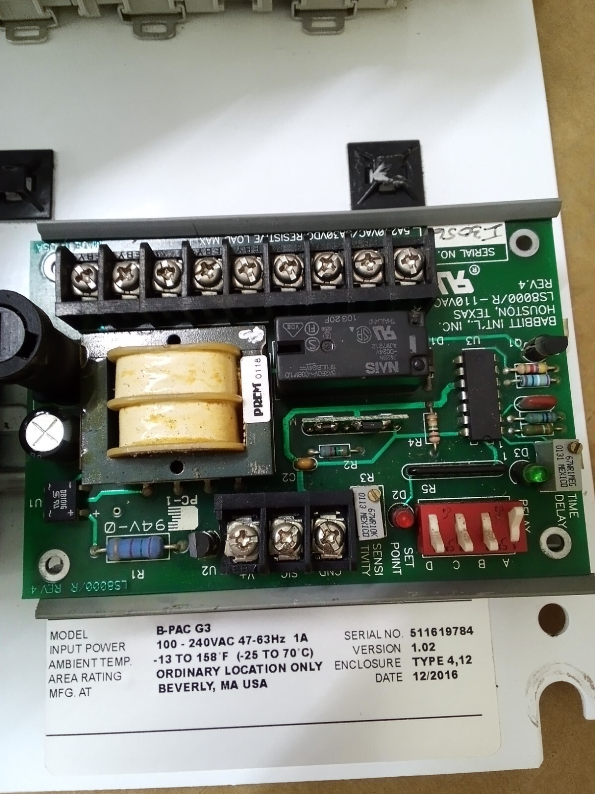 IntelliPULSE By FilterSense B-PAC G3 MICS Used In Dust Collector See Description