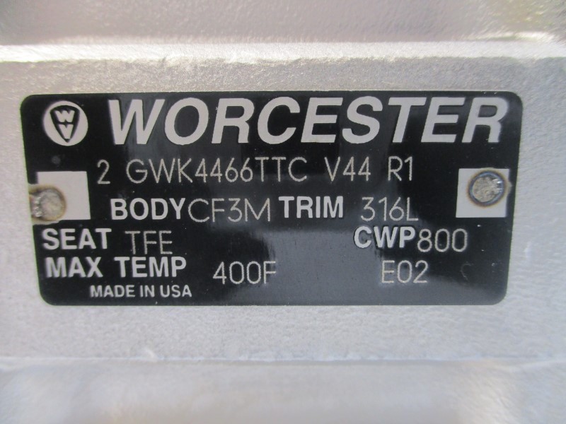 WORCESTER 2039SNR6 GWK4466TTCV44R1 120PSI 2″ NSNP
