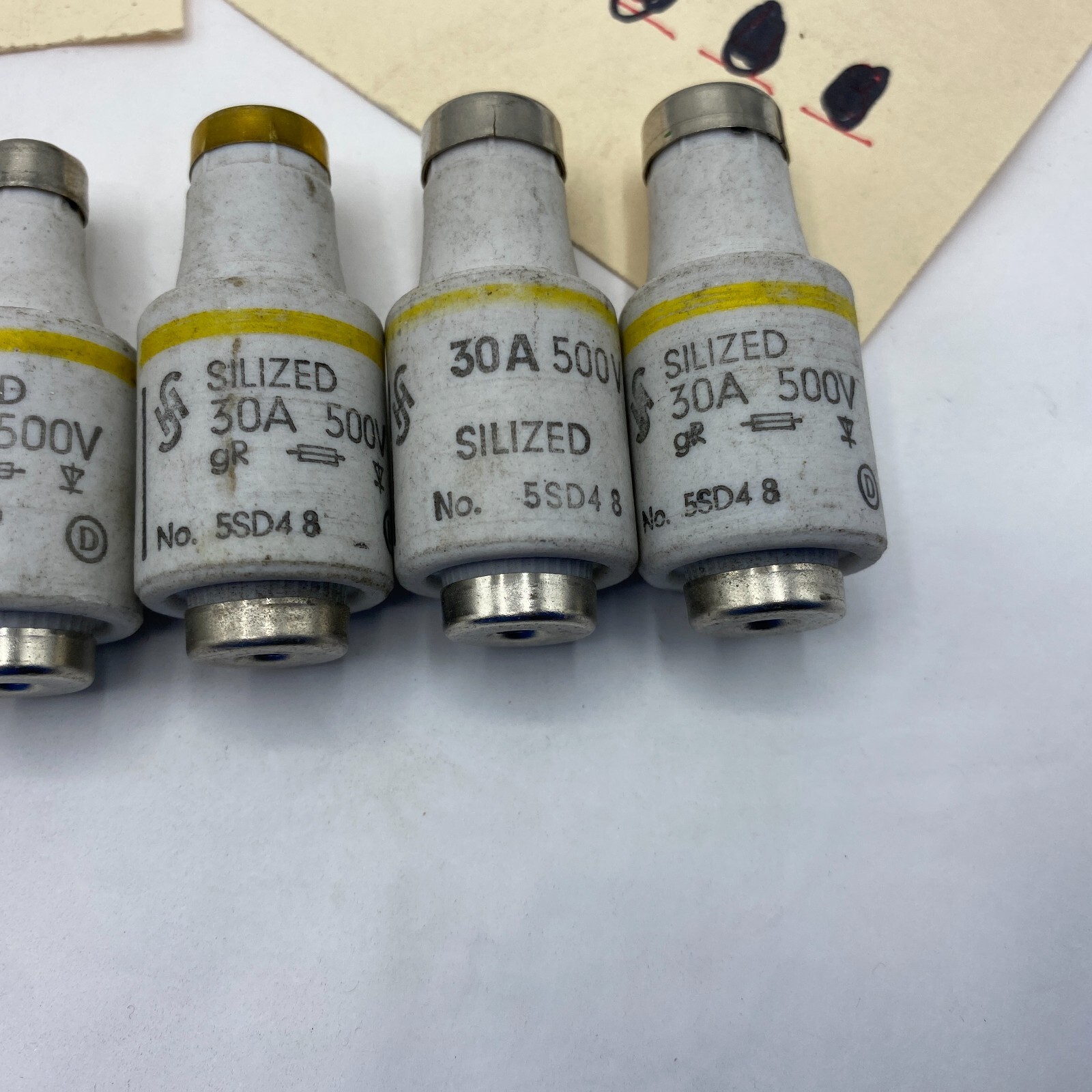 Siemens Silized Fuse Insert 25A / 500V | No.5SD4 4(16A),5SD4 2(30A) LOT OF 7🔔