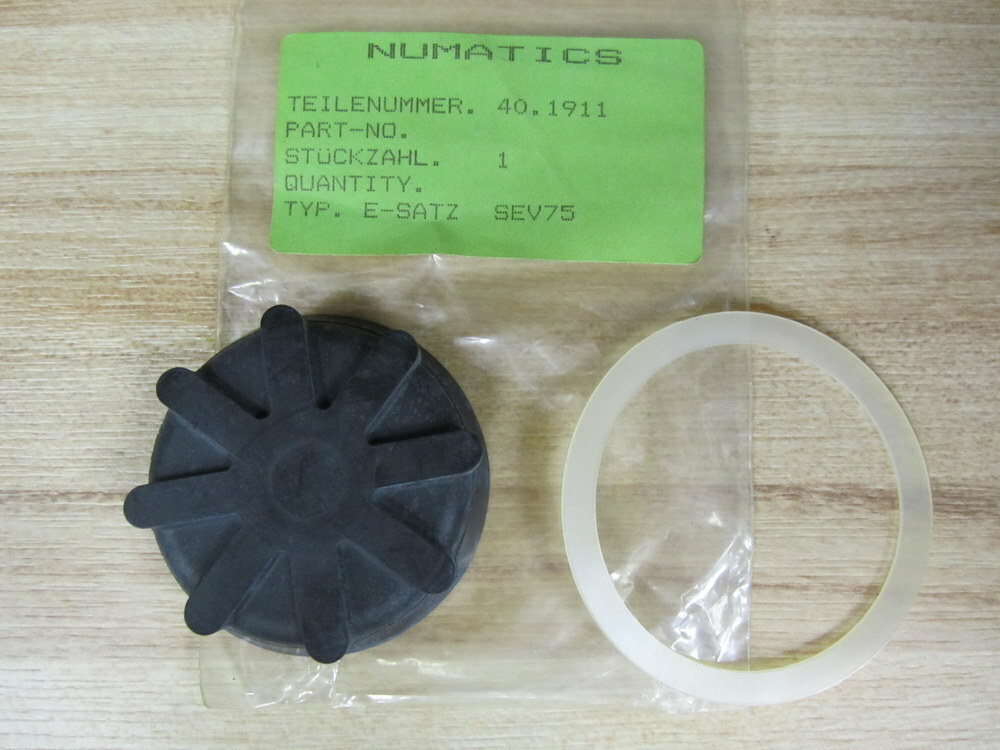 Numatics 40.1911 Plastic Plug & Gasket Type E-SATZ / SEV75 (Pack of 3)