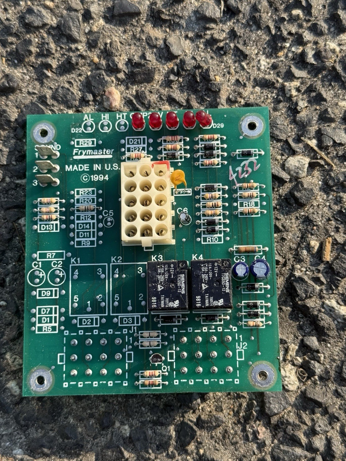 FRYMASTER 807-1945A DISPLAY CONTROL BOARD