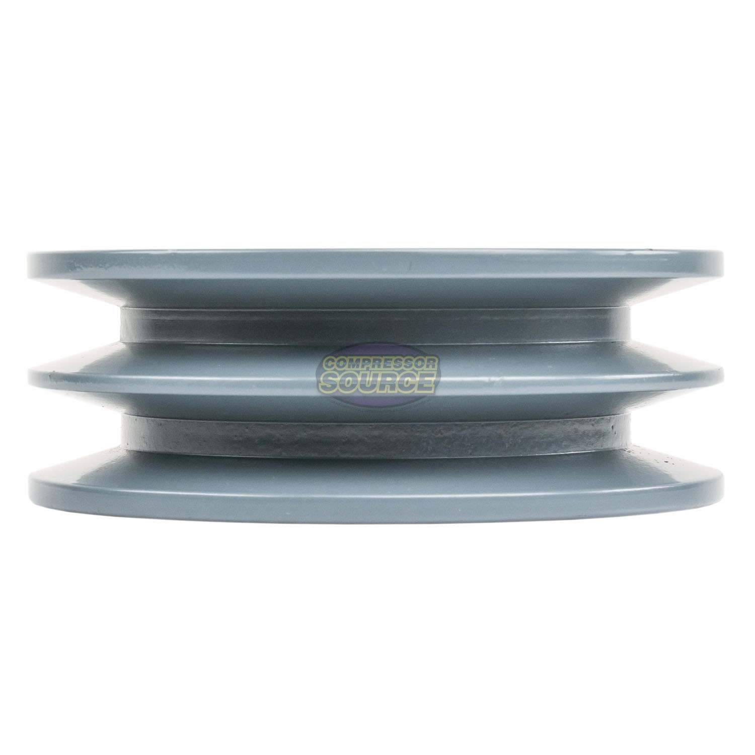 Cast Iron 4.75″ Dual Groove Pulley 2 Belt B Section 5L and 1-3/8″ Sheave Bushing