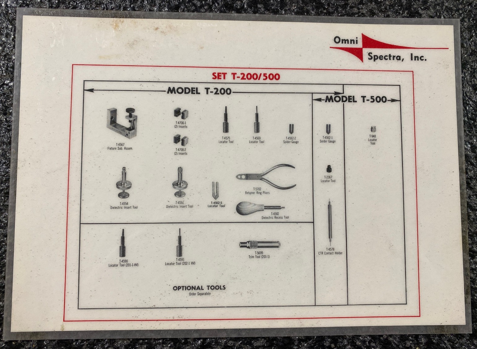 Omni Spectra T200/500 Connector Kit with Case