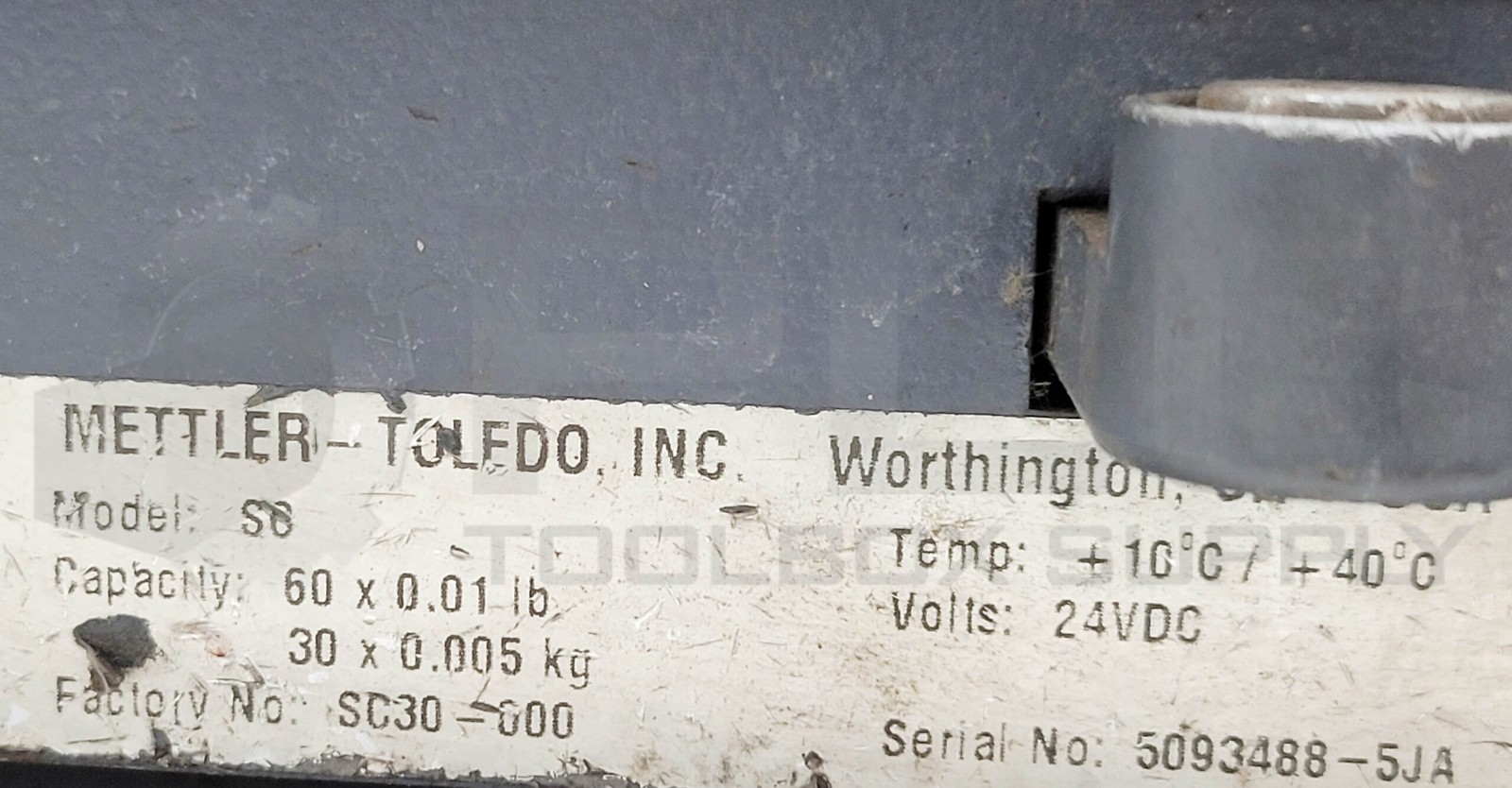 METTLER TOLEDO SC SCALE SC 30 60LB CAPACITY 24VDC
