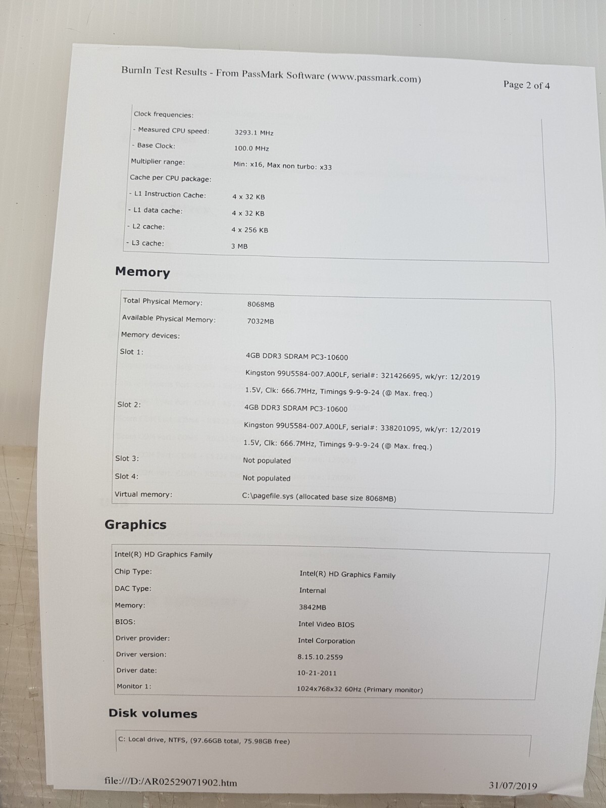 STRATASYS PC ASY-07025 REV. A KONTRON KTQ67/Flex