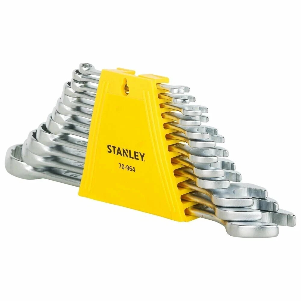 12-Pc Stanley 70-964E Combination Spanner Ring and Open Set Size 6-14,17,19&22MM