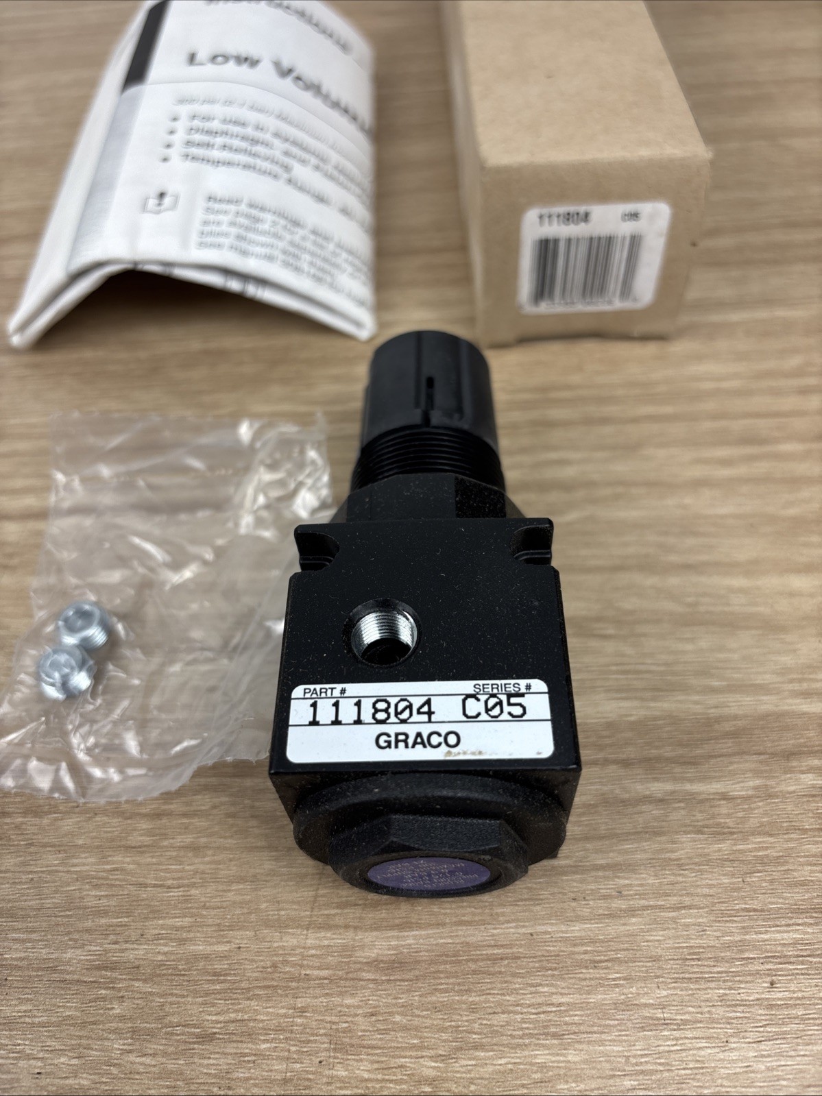 NEW GRACO 111804 FILTER AND REGULATOR KIT 0-125PSIG