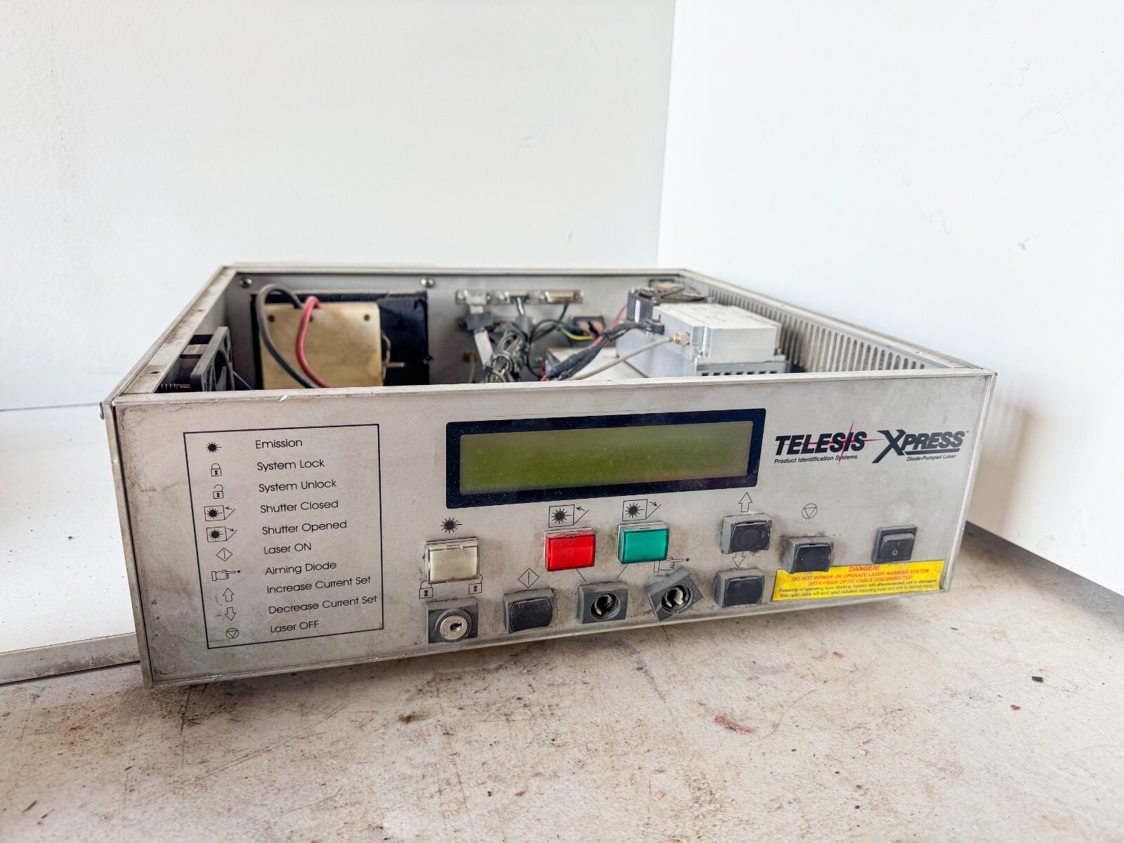 TELESIS XP1C CONTROLLER W/ PROSERIES I SCAN HEAD LASER PARTS and REPAIR