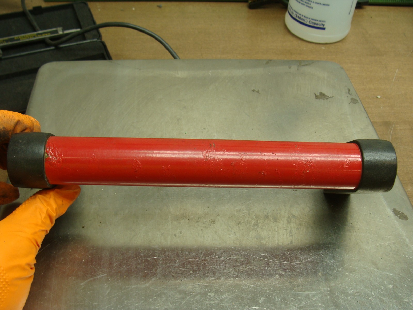 LOT OF 2 GRAB/PULL HANDLES WITH MOUNTING SCREWS