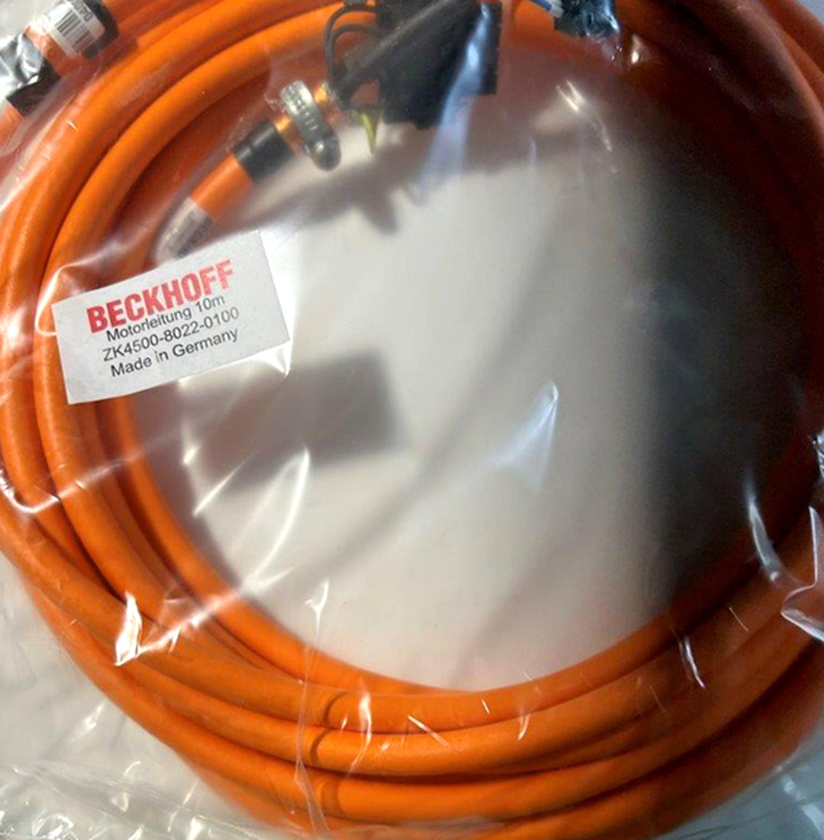 NEW BECKHOFF ZK4500-8022-0100 Servo Motor Cable