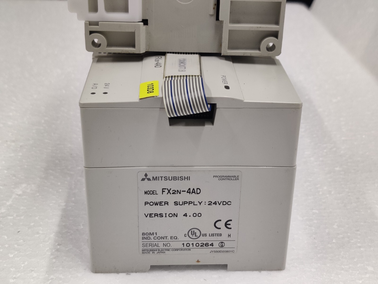 Mitsubishi Melsec FX3U-32MR/ES PLC Set FX2N-16EX, FX2N-4AD, 8EYR, 8EYT-ESS