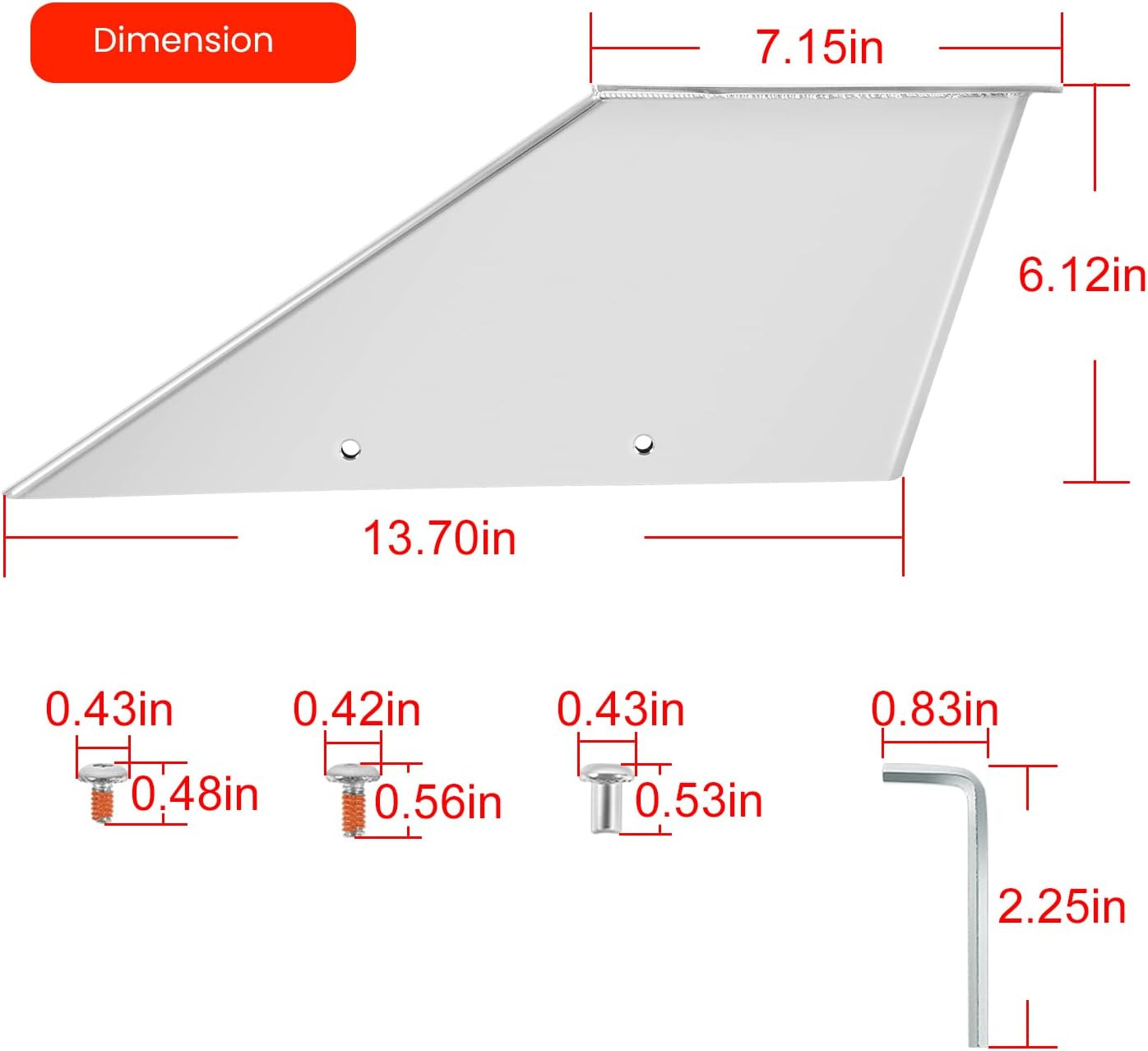 27051 Skeg Protector Guard for Mercury Mercruiser Bravo 1 & Bravo 3 1990-Present