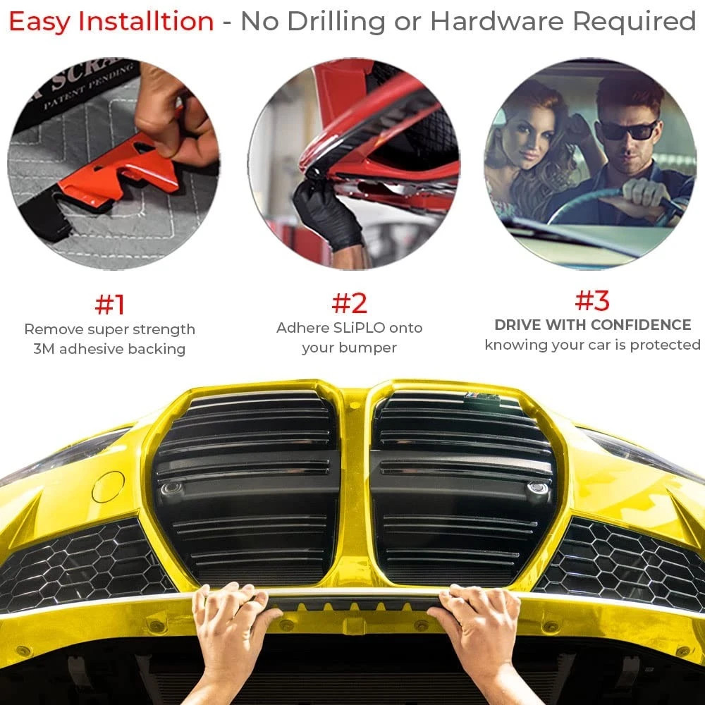 8 Pack SLIPLO Ultra Universal Front Bumper Scrape Guard Skid Plate Bumper Fro…