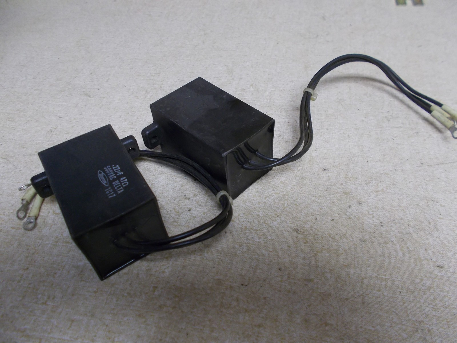 Lot of 2 Marcon .22 uf 47 OHM 500VAC Delta Capacitors *FREE SHIPPING*