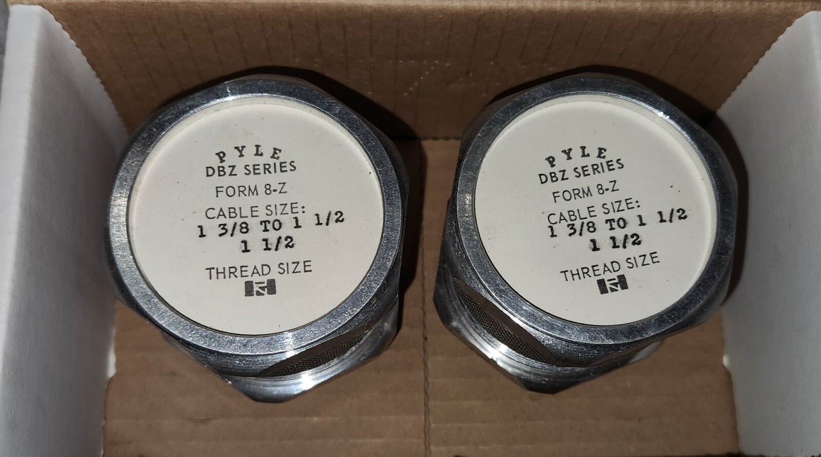 (1) Pyle Form 8Z Strain Relief DBZ Series 1-3/8 – 1-1/2″ (29186 G3B)