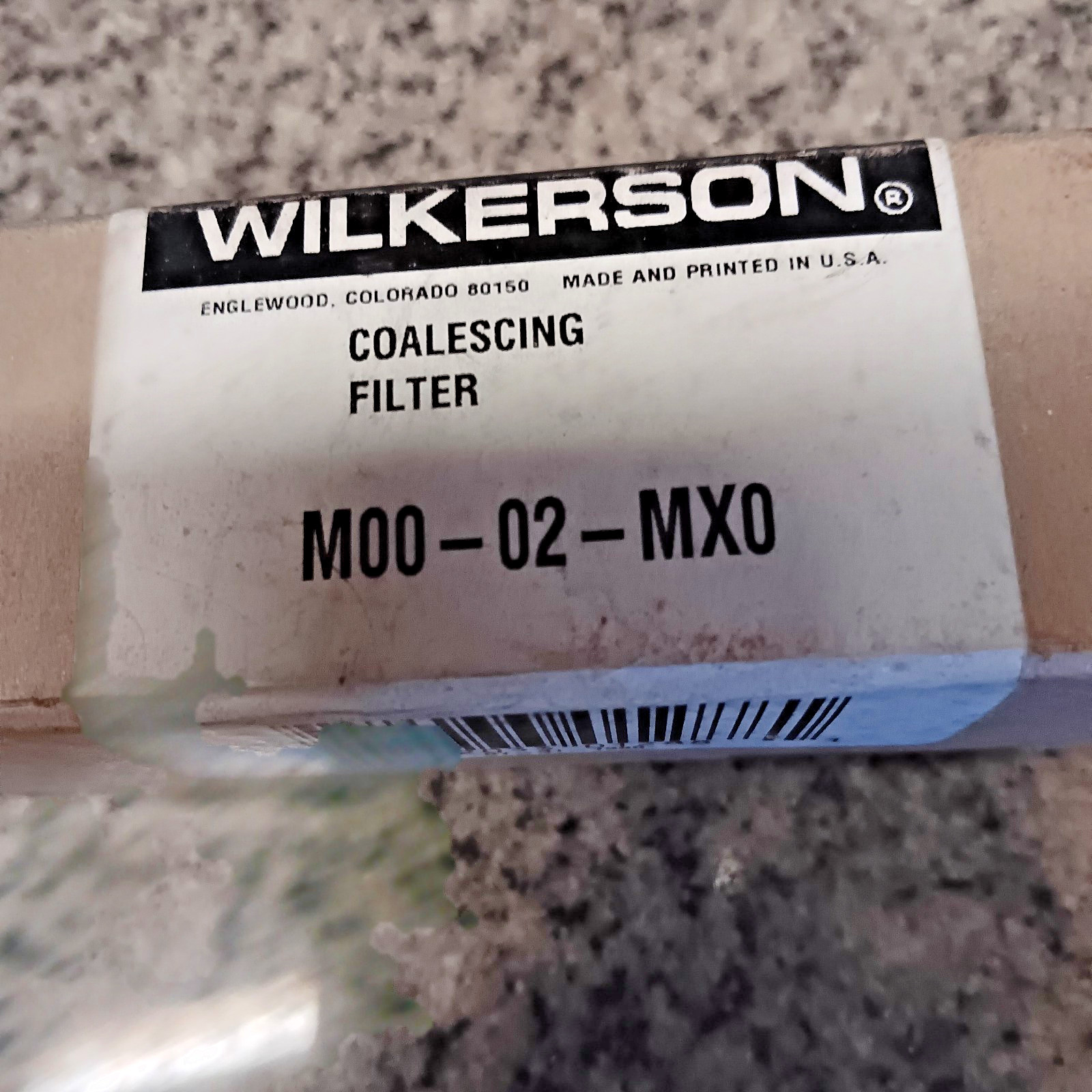 WILKERSON M00-02-MX0 PNEUMATIC FILTER, LUBRICATOR, 1/4 MNPT NOS LOC PP NEW BOX