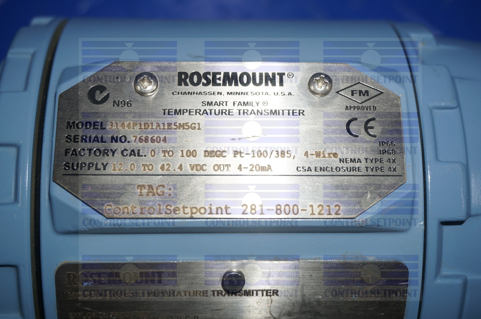 EMERSON ROSEMOUNT 3144PD1A1E5M5G1 TEMP TRANS 3144 PD1 ID68604