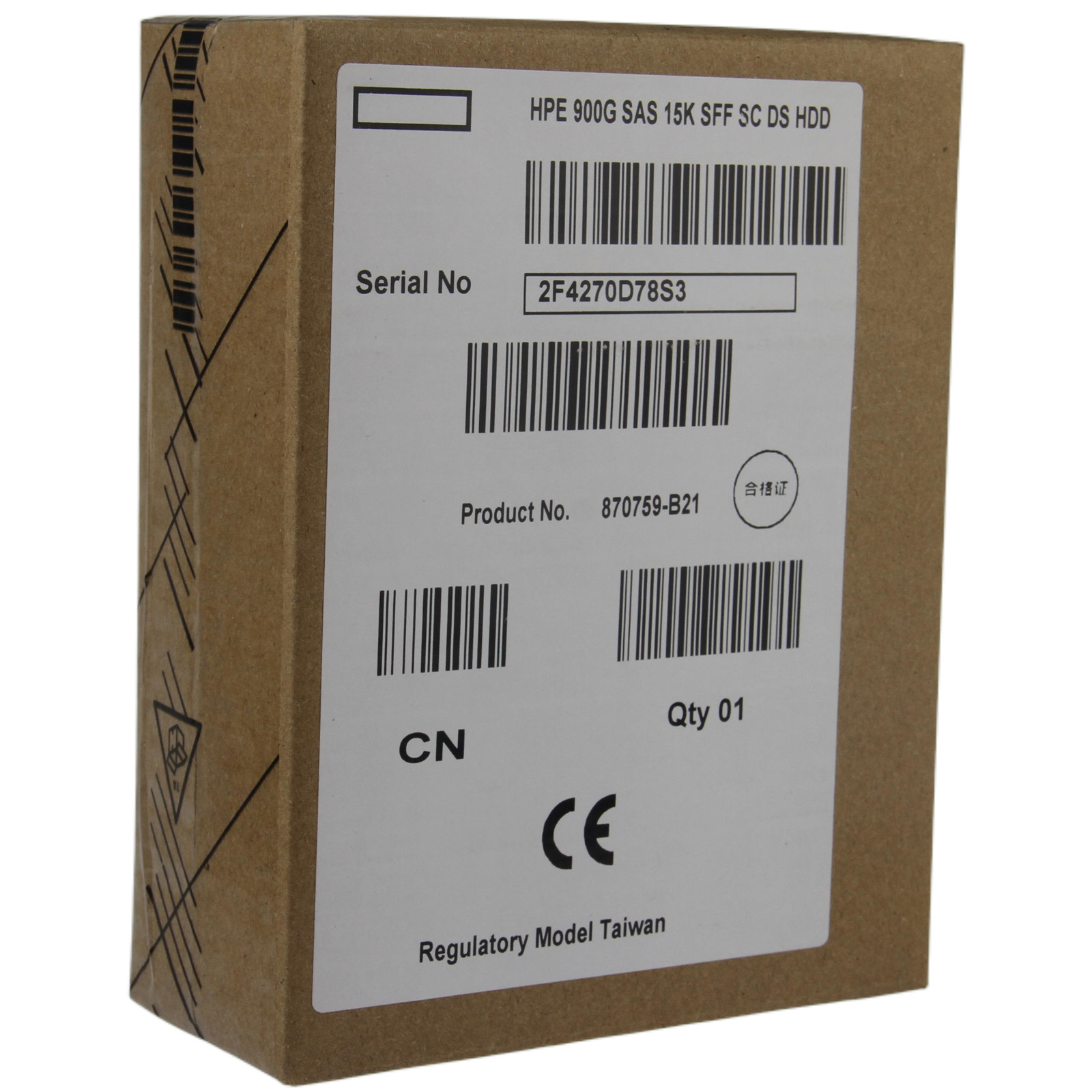 New In Box 870795-001 HPE 900GB 12G SAS 15K ENT 2.5″ DS HDD Server 870759-B21