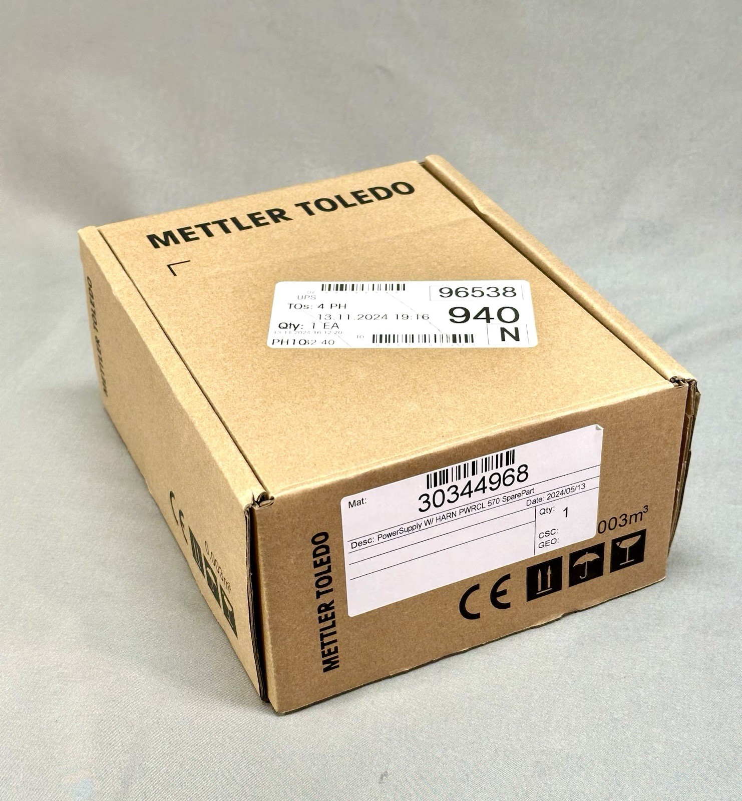 Mettler Toledo scales IND570 REPLACEMENT power supply board HARN PWRCL 570 NEW