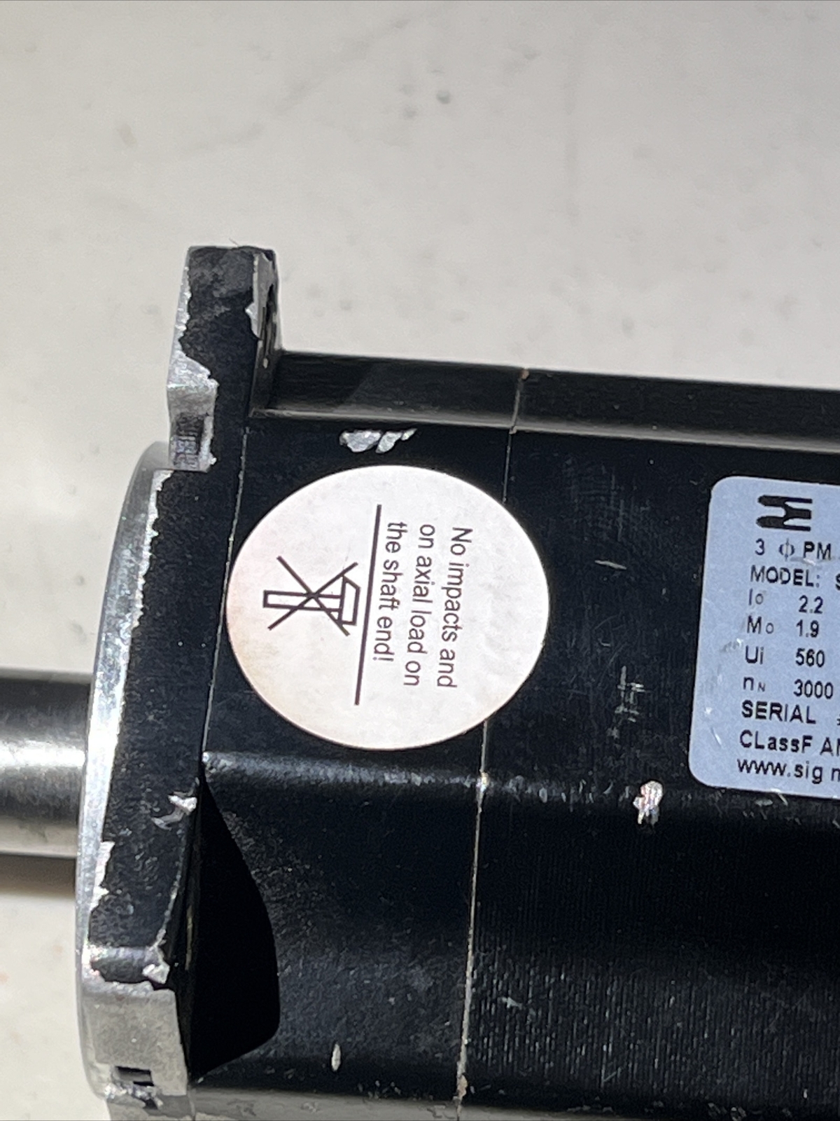 Sigmatek S1 026-8AF61-R4E-Z57 Servo Motor FOR PARTS OR REPAIR – SHIPS FROM USA