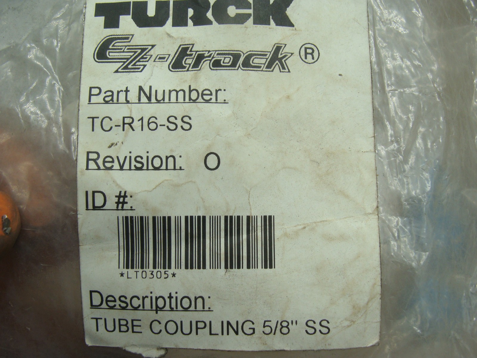 TURCK TC-R16-SS TUBE COUPLING 5/8″SS