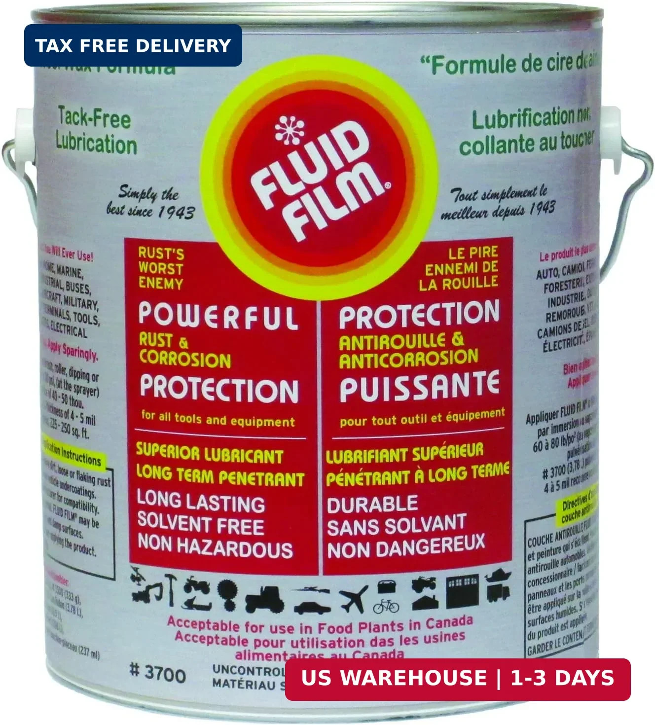 Fluid Film 1 Gallon Can Rust Inhibitor Rust Prevention Anti Corrosion Anti Rust