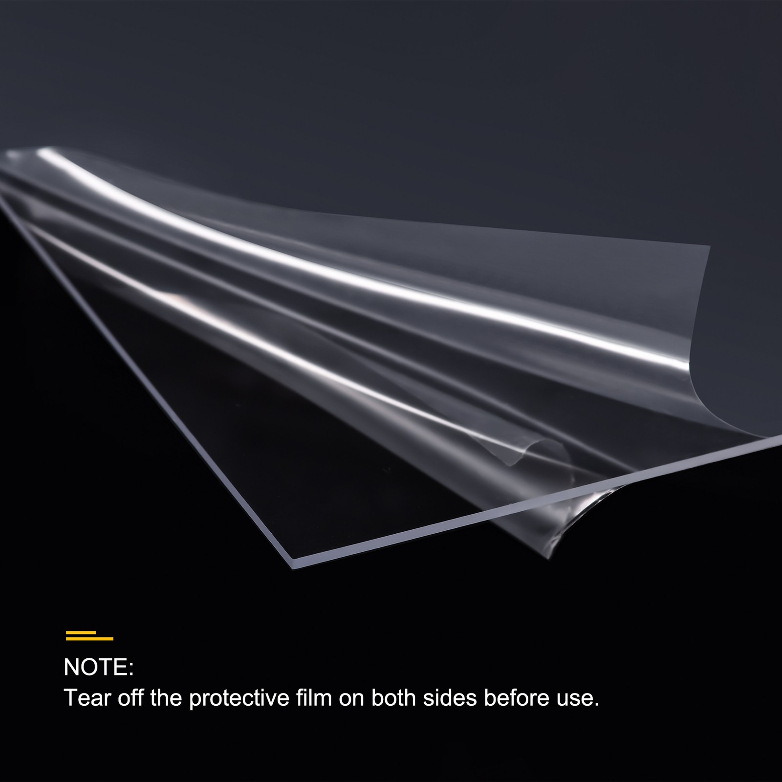 15 Pack Clear Plastic Sheet Transparency Panel 8x12x0.04” Plastic Card