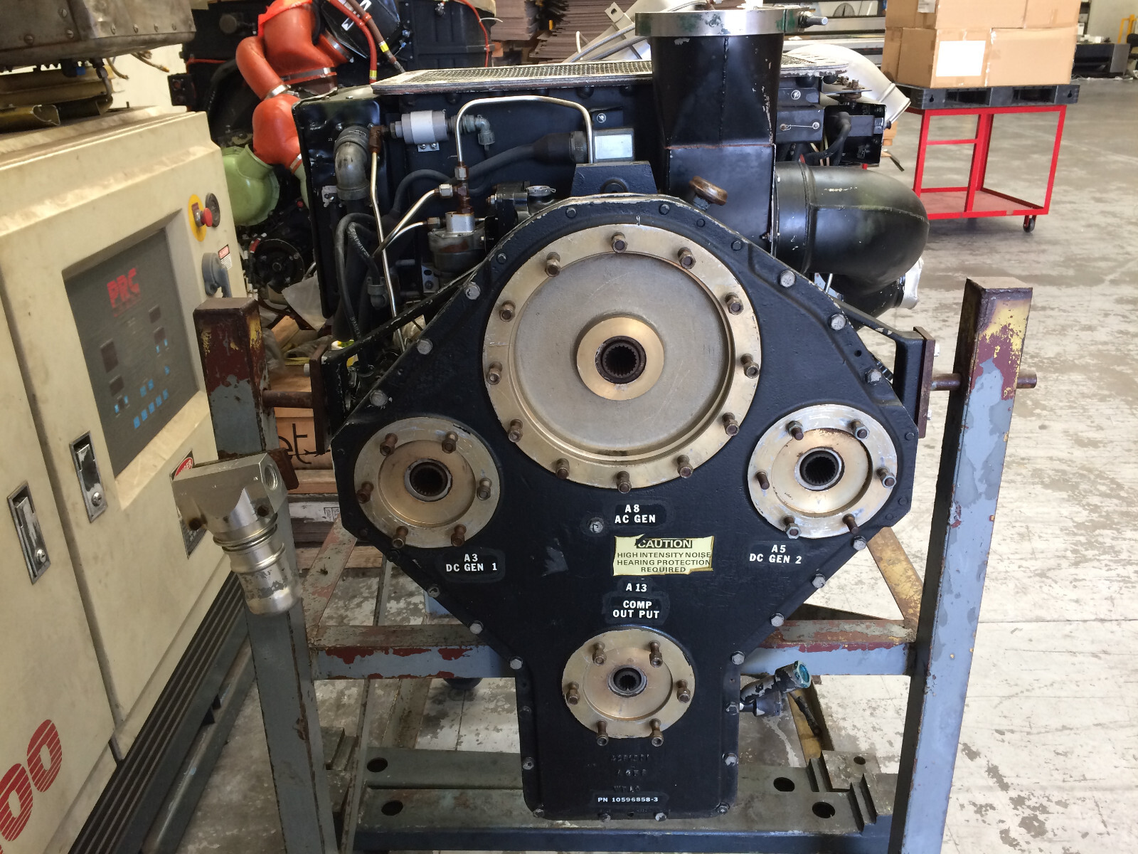 Garrett Airesearch GTCP85-102 gas turbine engine AC+DC GENERATORS 39 HOURS TSO