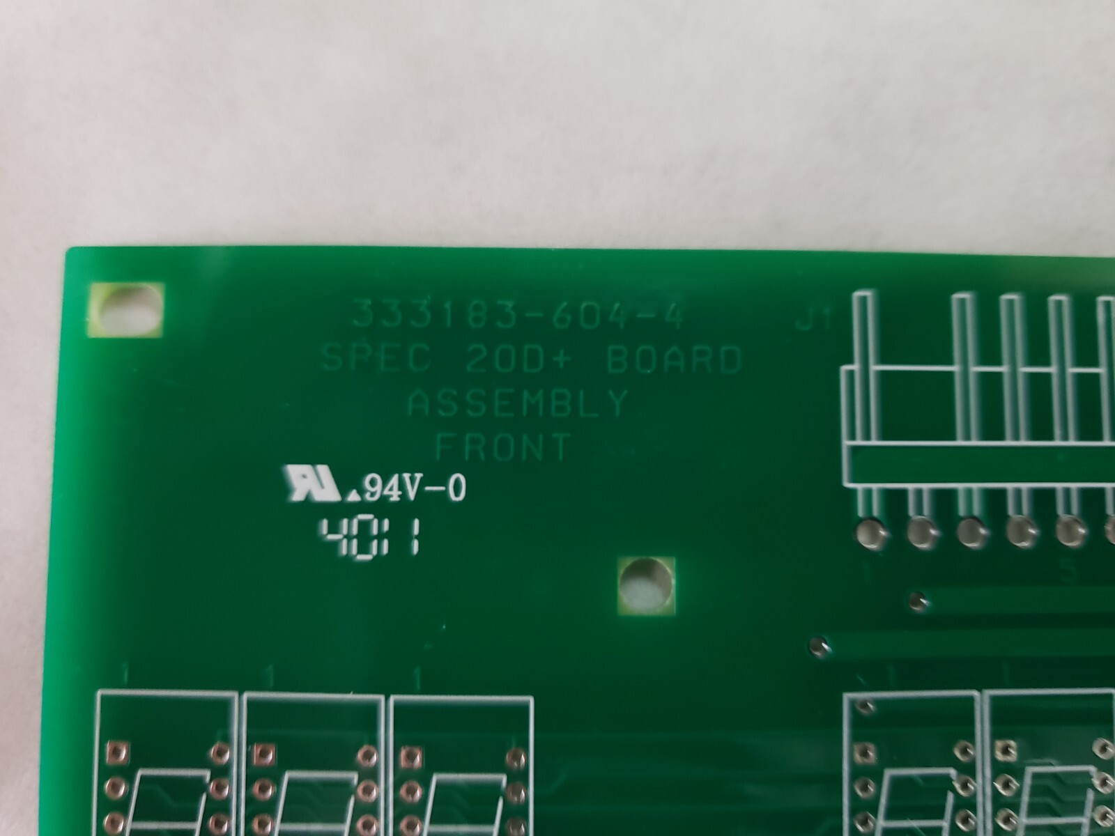 333183-604-4 SPEC 20D+ CIRCUIT BOARD ASSEMBLY NNB