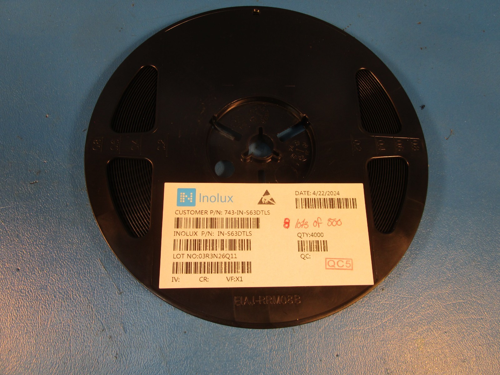 LOT OF 500 Inolux IN-S63DTLS, Optical Sensor Ambient 630nm Analog 0603