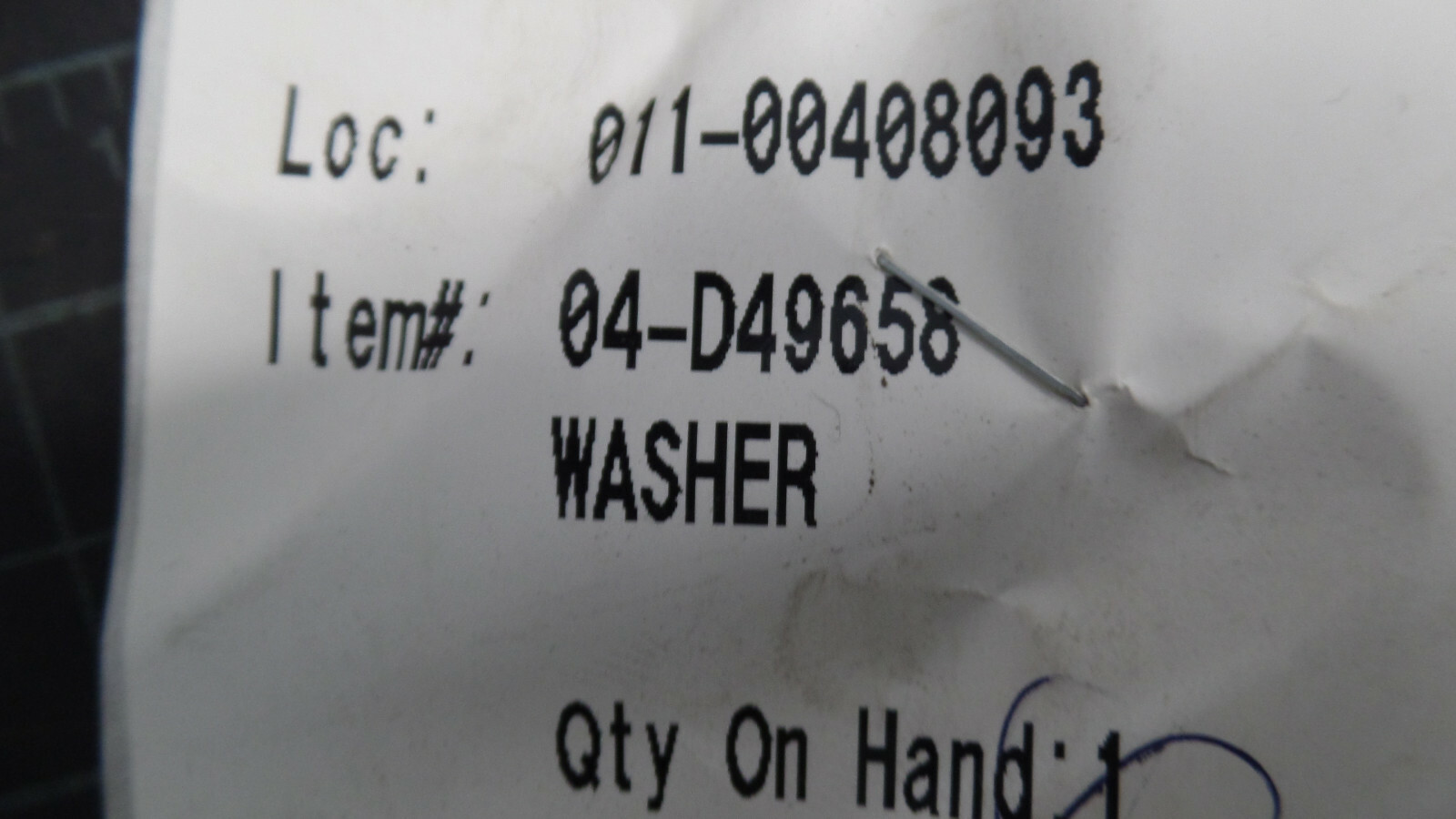 TEREX WASHER 04-D49658 BANTAM/LORAIN # 04D49658 APPROX. 6″ O.D. X 3-3/4″ I.D