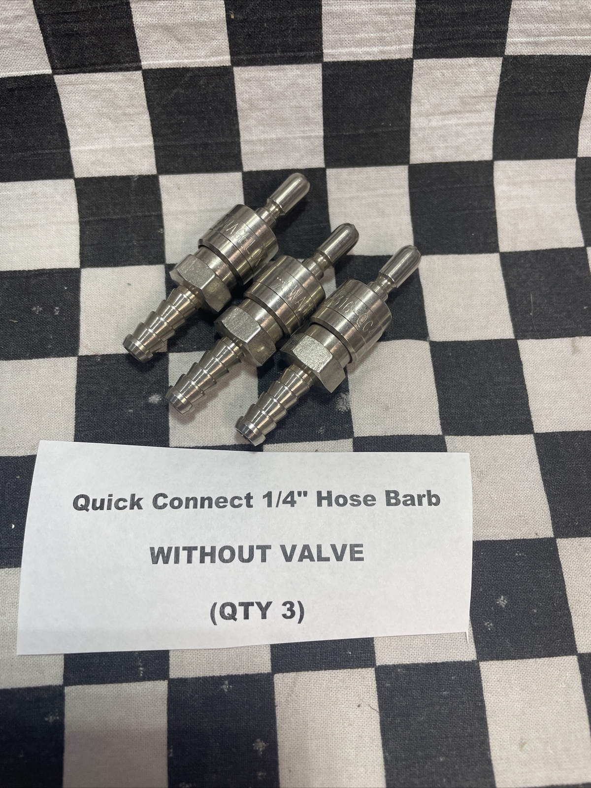 SWAGELOK Quick Connect 1/4″ Hose Barb, SS-QC4-D-4HC, LOT OF 7, SHIPSAMEDAY#W31J