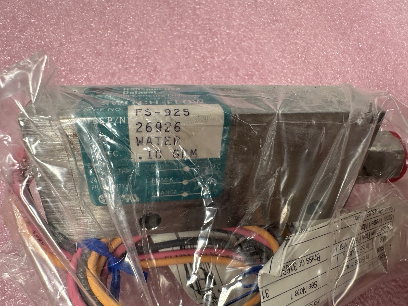 GEMS 26926 FLOW SWITCH FS-925