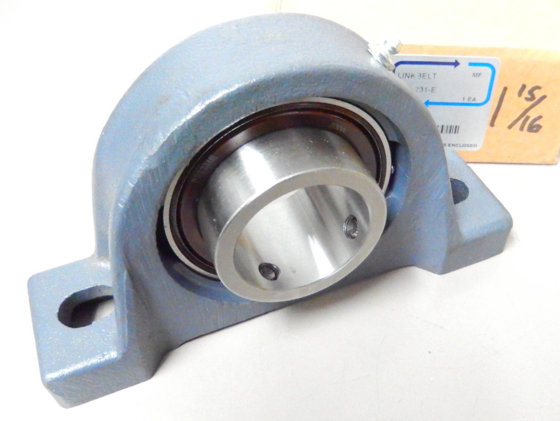 Link Belt P3S-231-E Pillow Block Bearing 1-15/16″ Bore Set Screw Lock