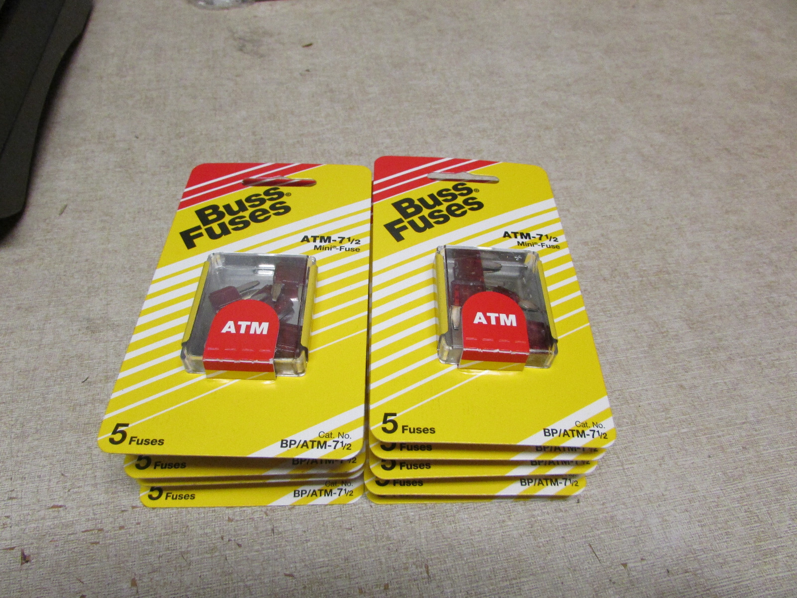 50 Buss mini fuses ATM 7.5 amp BP/ATM-7-1/2-RP Ten – 5 Packs