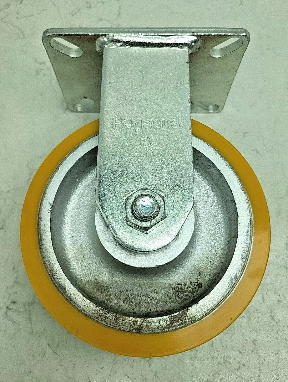 Pegasus 8″ Wheel Dia Standard Rigid Plate Caster 2500 lb P29R-UY080K-18