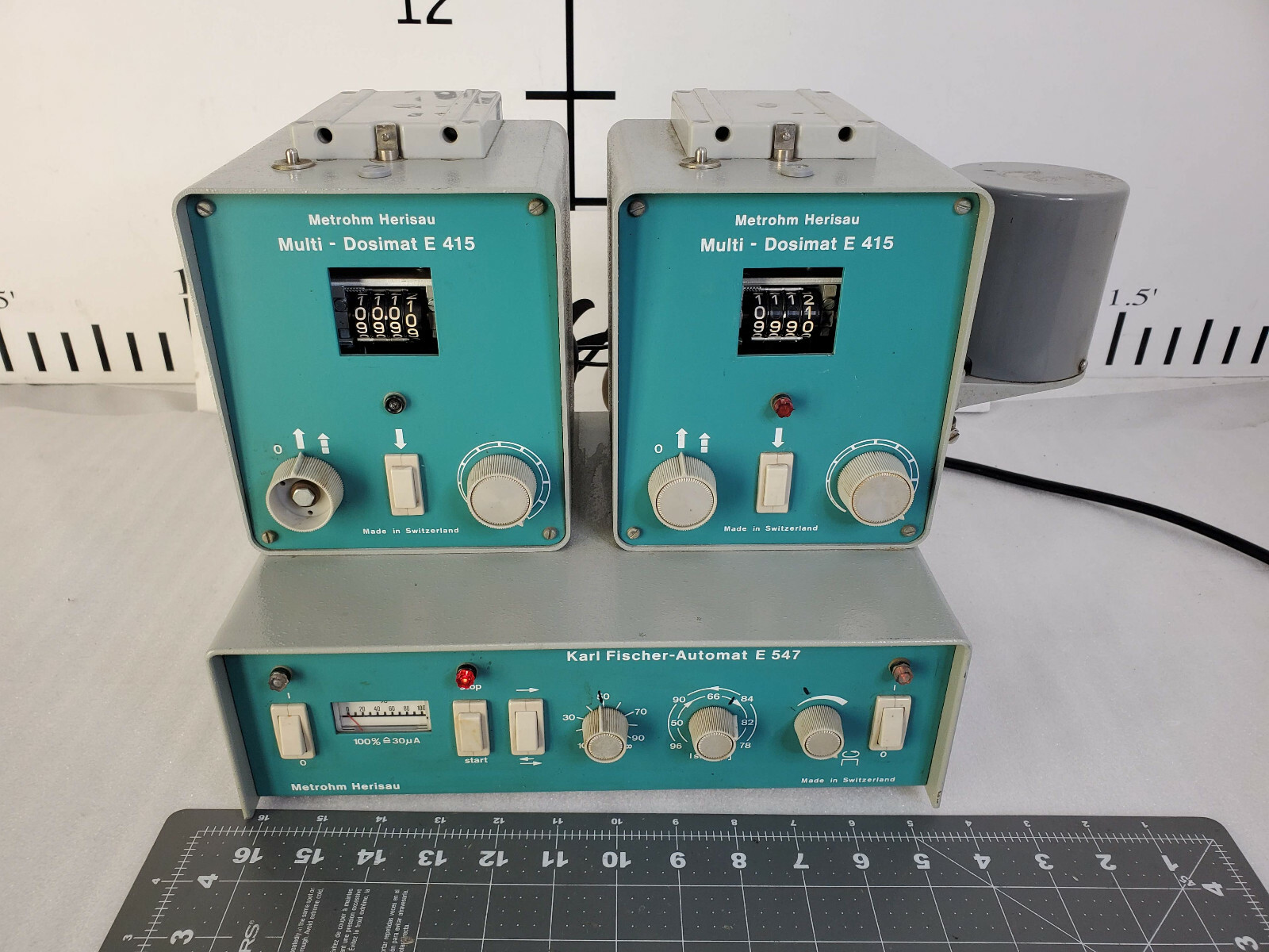 Karl Fischer Automat E 547 with 2 Multi Dosimat E 415’s