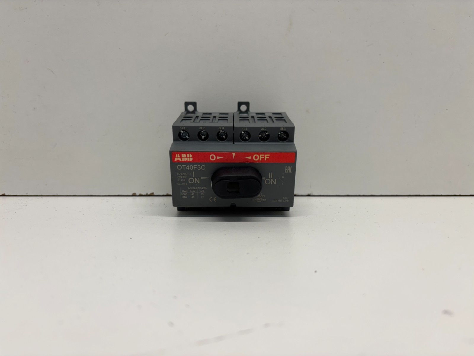 GOOD USED! ABB 600VAC 40A TRANSFER SWITCH 1SCA104913R1001 OT40F3C